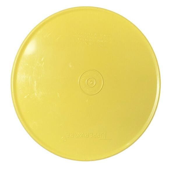 Tupperware Servalier Canister Harvest Gold Starburst Lid 70s Mod Retro Container - Picture 6 of 9